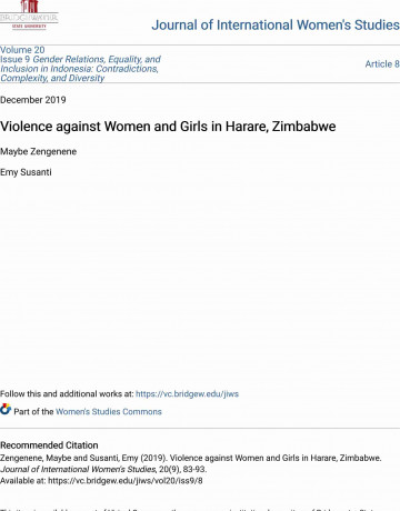 Violence against Women and Girls in Harare, Zimbabwe
