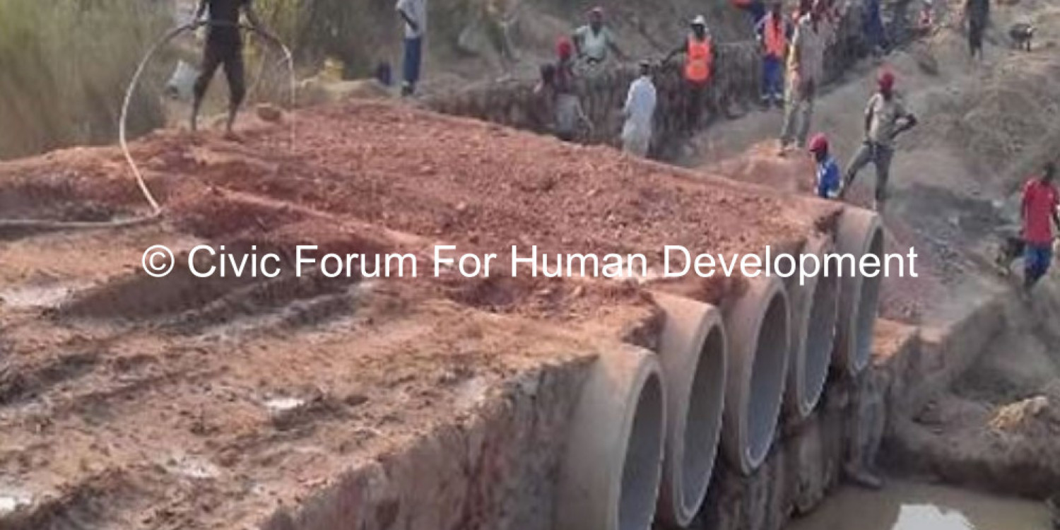 Kachichi Bridge construction under the Social Accountability Project